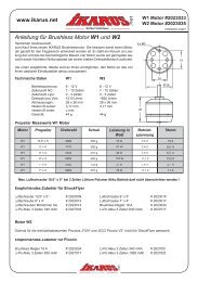 Bedienungsanleitung W1 und W2 Motor, 0,5 MB - Ikarus