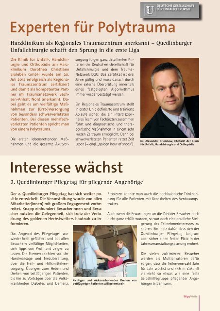 StippVisite - Klinikum Quedlinburg