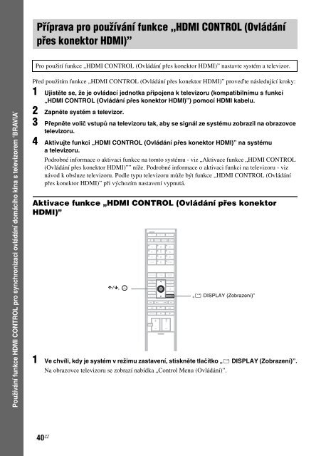Sony DAV-IS10 - DAV-IS10 Istruzioni per l'uso Ceco