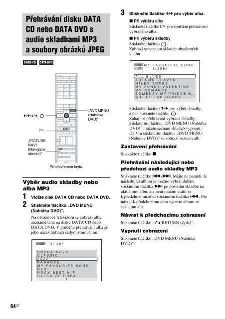 Sony DAV-IS10 - DAV-IS10 Istruzioni per l'uso Ceco