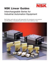 NSK Linear Guides - NSK Americas