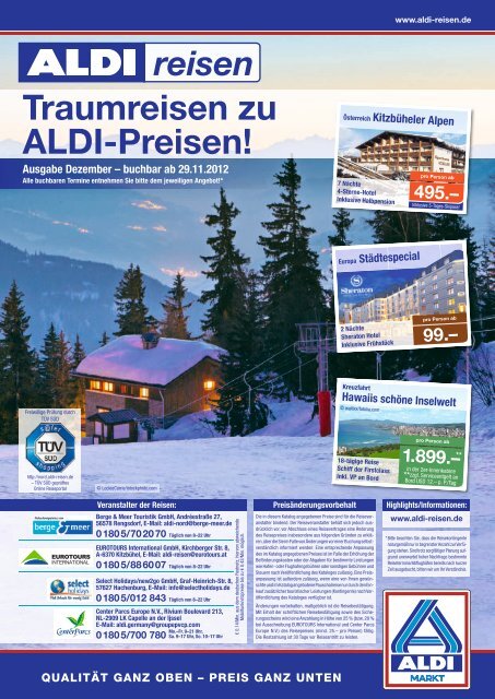 Traumreisen zu ALDI-Preisen! - ALDI Nord