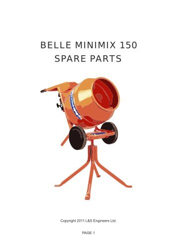 BELLE MINIMIX 150 SPARE PARTS - L&S Engineers