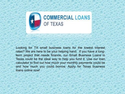 Texas Commercial Asset Based Lending