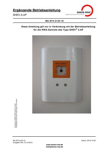 Ergänzende Betriebsanleitung