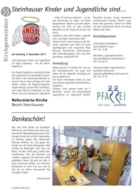 Ausgabe 10/2011 - Aspekte Steinhausen