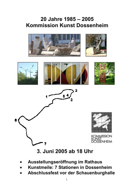 2005 Kommission Kunst Dossenheim 3. Juni 2005 ab 18 Uhr
