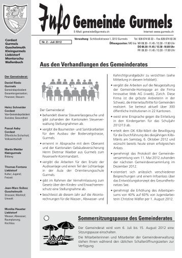 4. Info Dez. 2008 - Gemeinde Gurmels