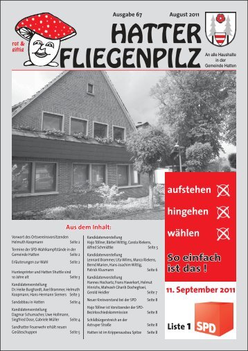 11. September 2011 Liste 1 - SPD Hatten