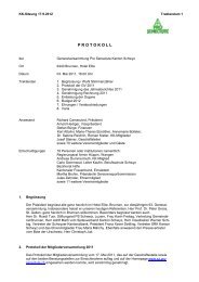 Protokoll GV 2012 def - Pro Senectute - bei Pro Senectute Schweiz