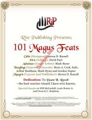 101 Magus Feats - RPGNow.com