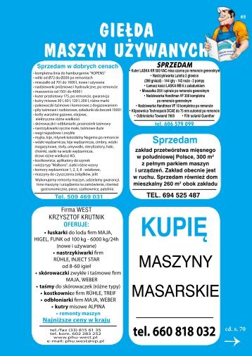 giełda maszyn używanych