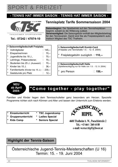 Datei herunterladen - .PDF - Thalheim bei Wels