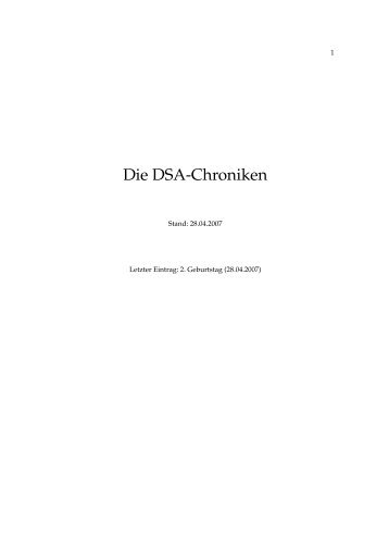 Die DSA-Chroniken