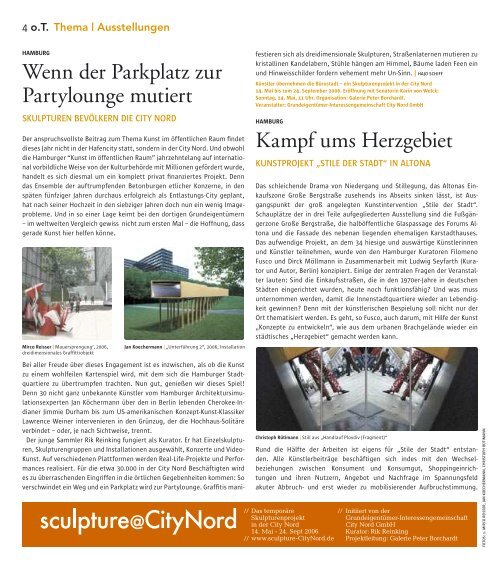 Berufsverband bildender Künstler Hamburg - Das Magazin für Kunst ...