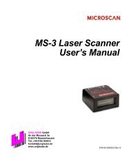MS-3 Laser Scanner User's Manual - Unglaube Identech GmbH