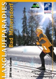 Langlaufparadies Bad Mitterndorf-Ausseerland - Ausseerland ...