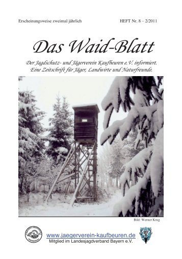 Das Waid-Blatt - Jagdschutz- und Jägerverein Kaufbeuren