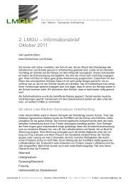 2. LMGU – Informationsbrief Oktober 2011 - Lise-Meitner ...