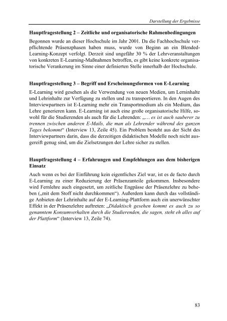 Akzeptanz und Nutzung von E-Learning-Elementen