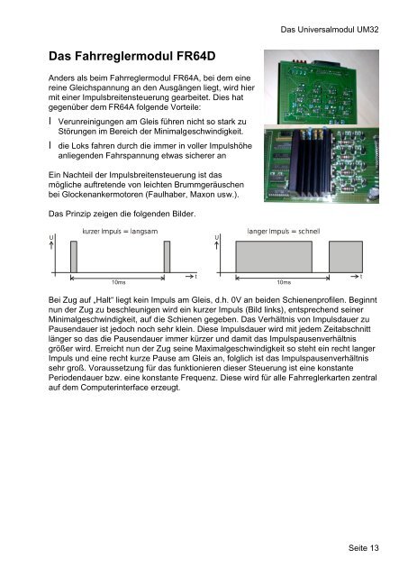 Das Fahrreglermodul FR64A - Christoph Mittermeier