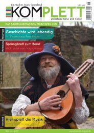 Komplett - DAS Sauerlandmagazin Ausgabe März/April 2017