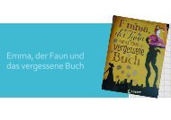 Emma, der Faun und das vergessene Buch