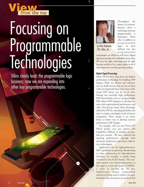 Xcell Journal: The authoritative journal for programmable ... - Xilinx