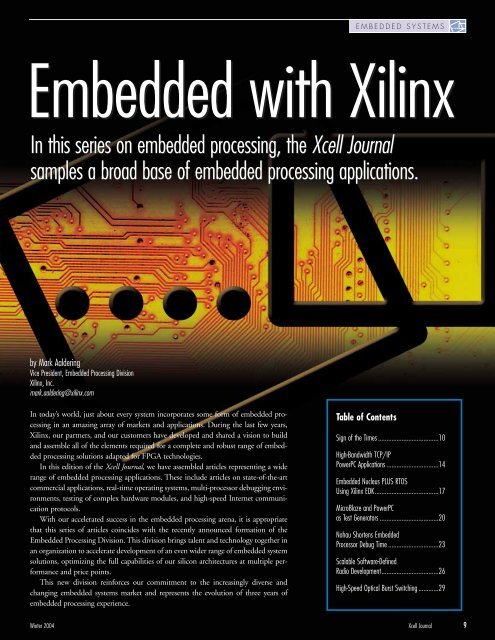 Xcell Journal: The authoritative journal for programmable ... - Xilinx