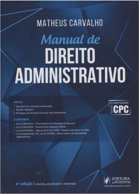 MANUAL DE DADM - MATHEUS CARVALHO (4ª EDIÇÃO-2017)