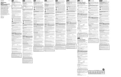 Sony USM4GP - USM4GP Mode d'emploi Danois