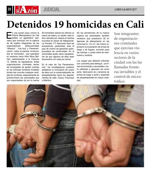 Diario La Razón lunes 8 de mayo de 2017