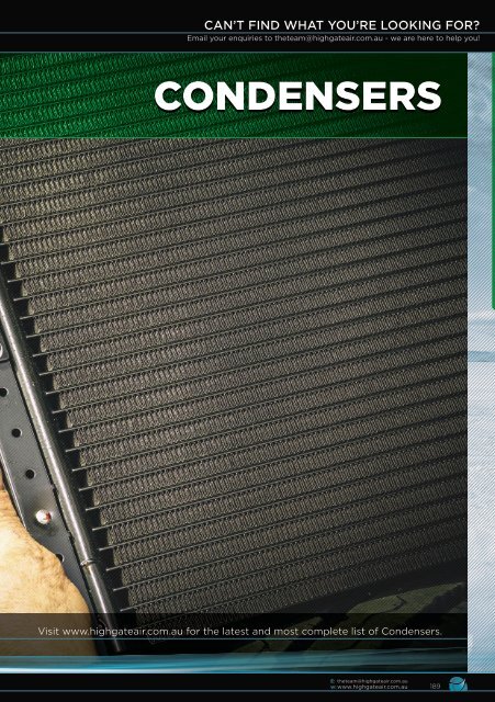 Highgate Product Catalogue Edition 12 - Condensers