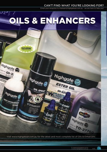 Highgate Product Catalogue Edition 12 - Oil Enhancers