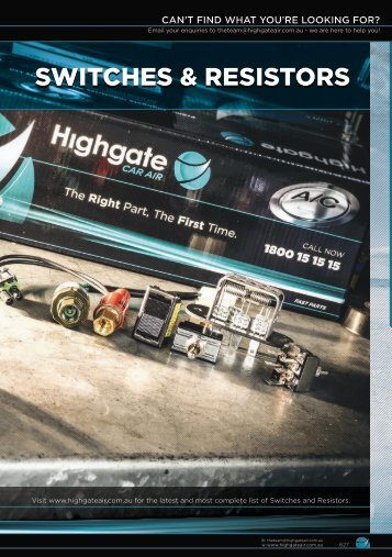 Highgate Product Catalogue Edition 12 - Switches & Resistors