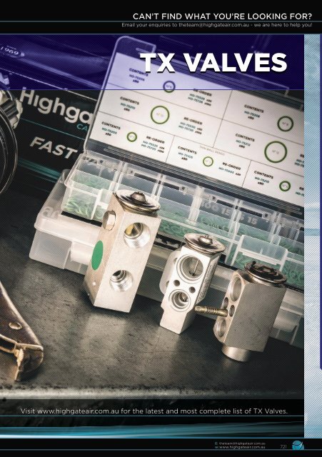 Highgate Product Catalogue Edition 12 - TX Valves
