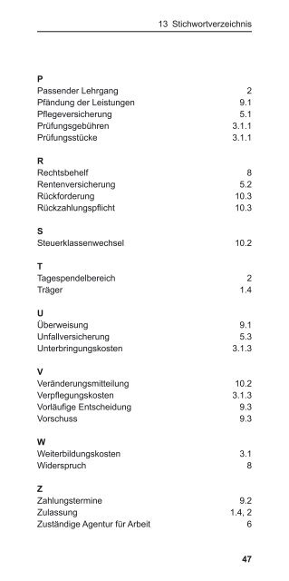 Infoheft Agentur für Arbeit_2017