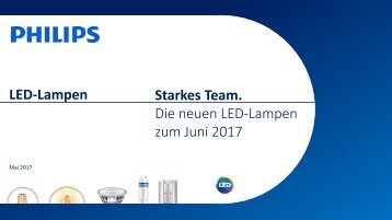 Philips LED-Lampen Neuheiten 2017 Juni KOMPAKT