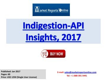 Indigestion Market Insights, Epidemiology and Market Forecast-2017