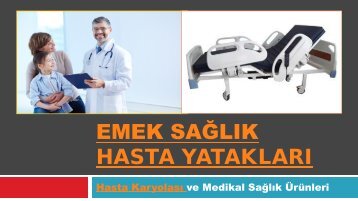 Hastane Yatakları İmalatçısı