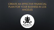 Create an Effective Financial Plan for Your Business in Los Angeles