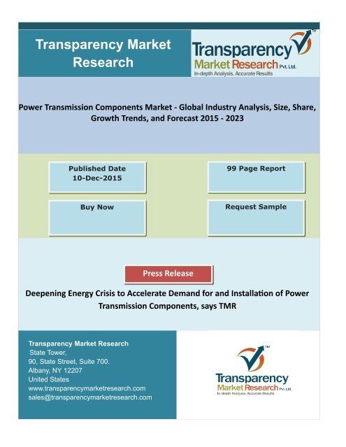 Power Transmission Components Market