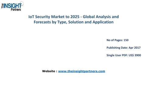 Worldwide IoT Security Market Research Reports & Industry Analysis 2016-2025 |The Insight Partners