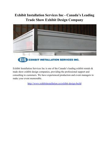 Exhibit Installation Services Inc - Canada’s Leading Trade Show Exhibit Design Company