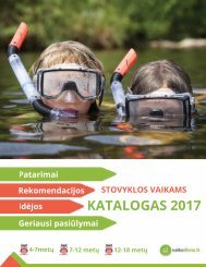 Stovyklos vaikams 2017