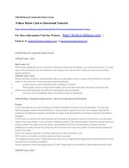 Mgt 4 Organizational Behavior And Management Entire Course