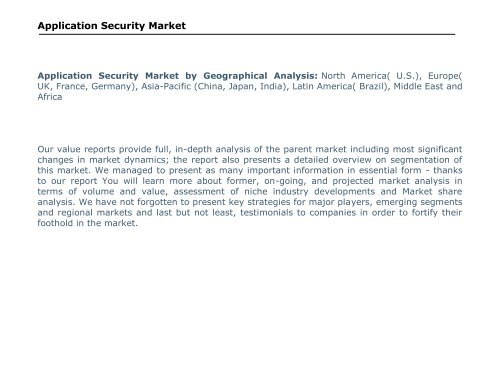 Global Application Security Market, 2016–2024