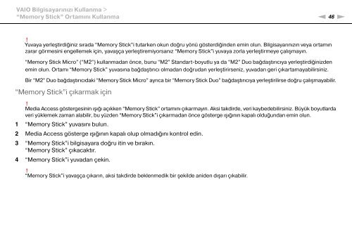 Sony VGN-NW2ZRF - VGN-NW2ZRF Mode d'emploi Turc