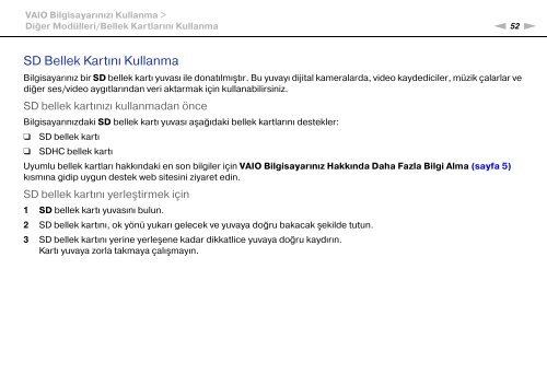 Sony VGN-NW2ZRF - VGN-NW2ZRF Mode d'emploi Turc