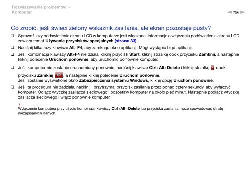 Sony VGN-NW2ZRF - VGN-NW2ZRF Mode d'emploi Polonais